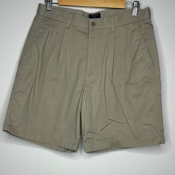 Dockers- Tan Pleated Shorts - Picture 1 of 2